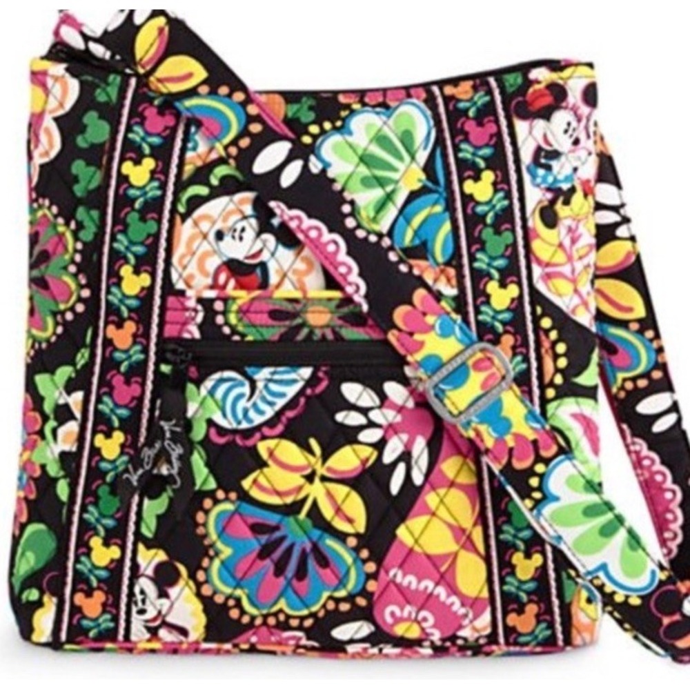 Vera Bradley X Disney Parks Midnight with Mickey Hipster Crossbody Purse Bag